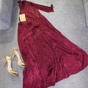 Forever 21 halter A line dress with split.